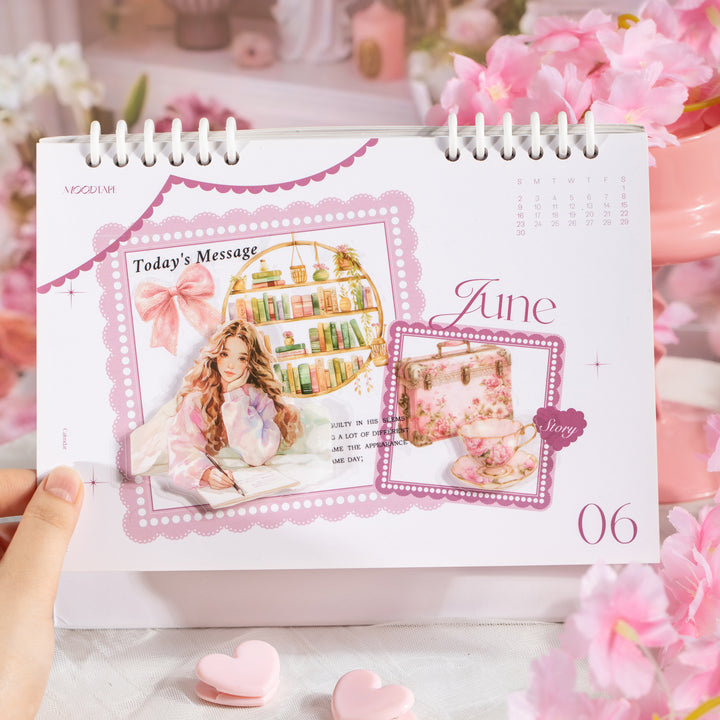 Pink Dream Girl Character Stickers for Decoration