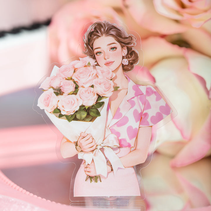 Pink Dream Girl Decorative Stickers Girl Theme Romance