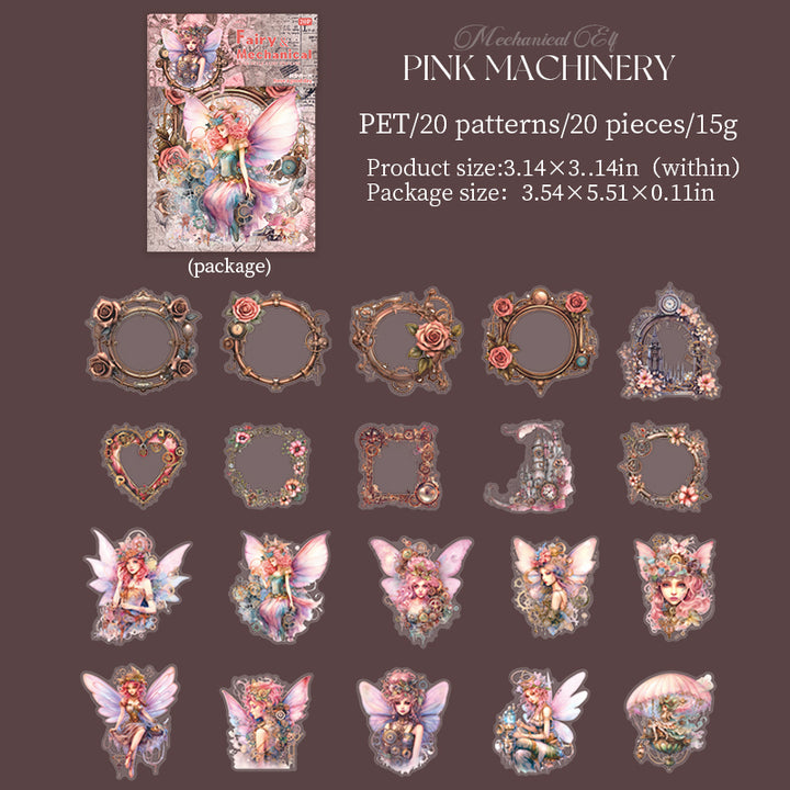 Mechanical Style Fairy Stickers