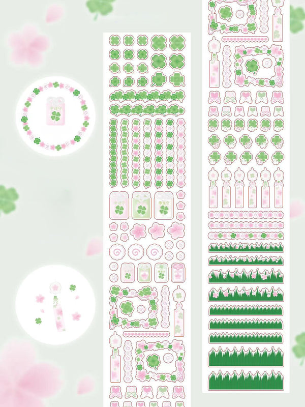 Plant PET Tapes Flash Sand Sweet Cute Style