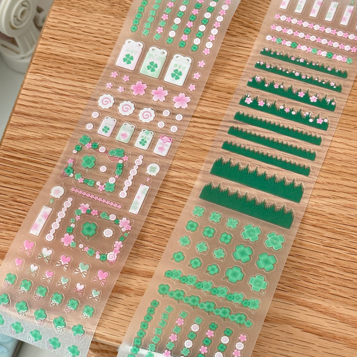 Plant PET Tapes Sweet Flash Sand Perfect for DIY Projects