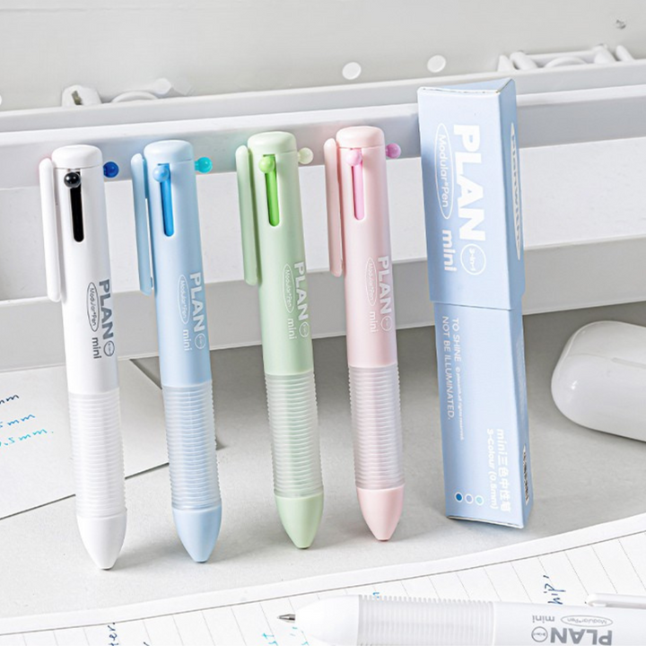 Plumpy Multicolor Gel Pen Mini Series 3 in 1 Fun Cute Stationery