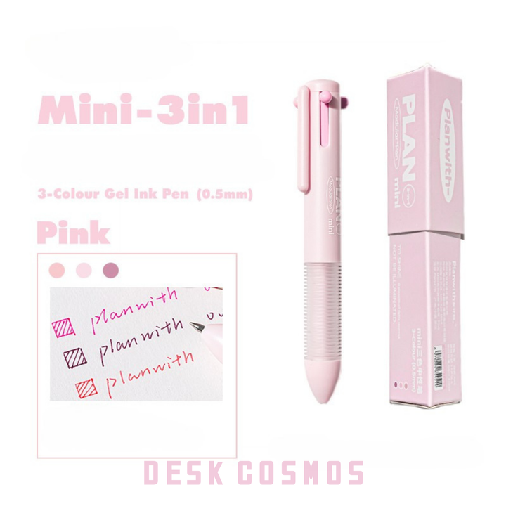 Plumpy Multicolor Gel Pen Mini Series 3 in 1 Ideal for Scrapbooking