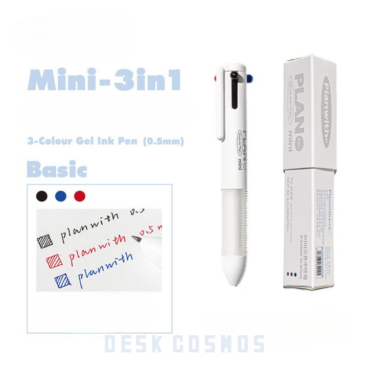 Plumpy Multicolor Gel Pen Mini Series 3 in 1 Perfect for DIY Decoration