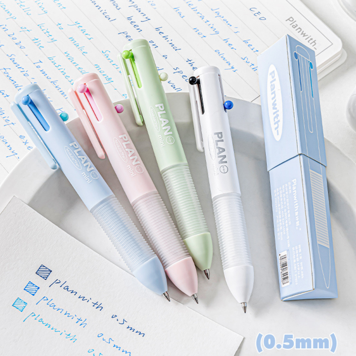 Plumpy Multicolor Gel Pen Mini Series 3 in 1 Smooth Writing Sweet Cute