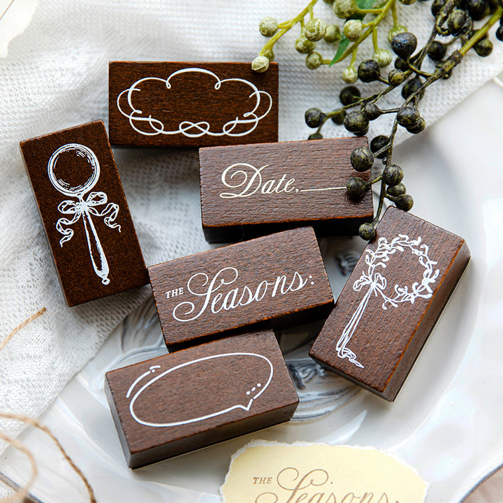 Poetic Romance Rubber Stamp for Personalized Scrapbooking