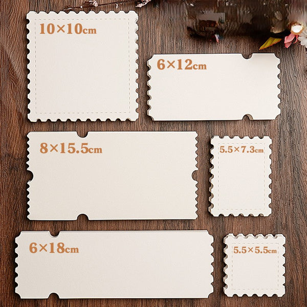 Postage Stamps Watercolor Paper for Crafting and Scrapbooking