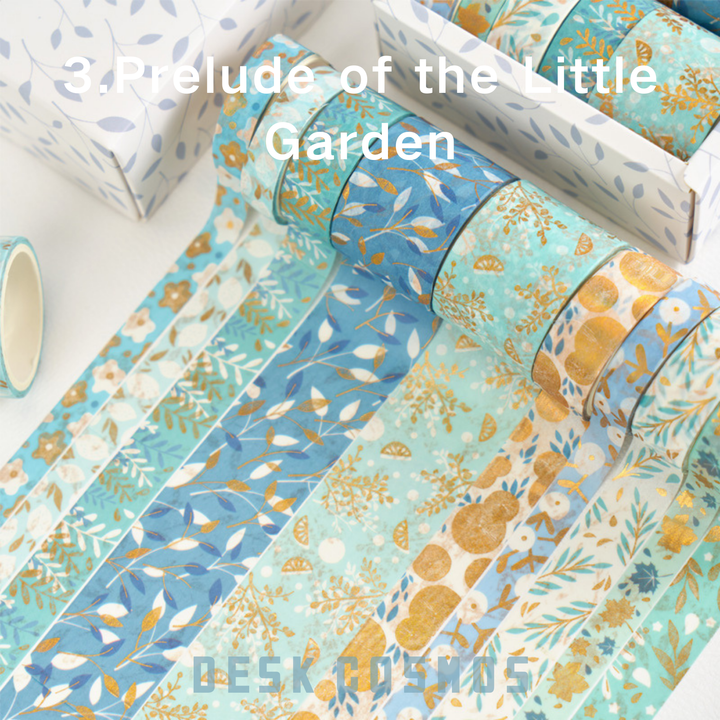 Prelude of the Little Garden Washi Tape | Floral Planner Washi Tape | Artistic Stickers for Scrapbooking