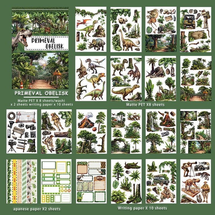 Primitive Obelisk Multi Style Stickers for Creative DIY