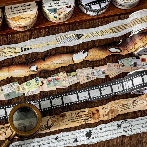 Private Archives Vintage Washi Tape Textured Background Tape Creative Washi Tape