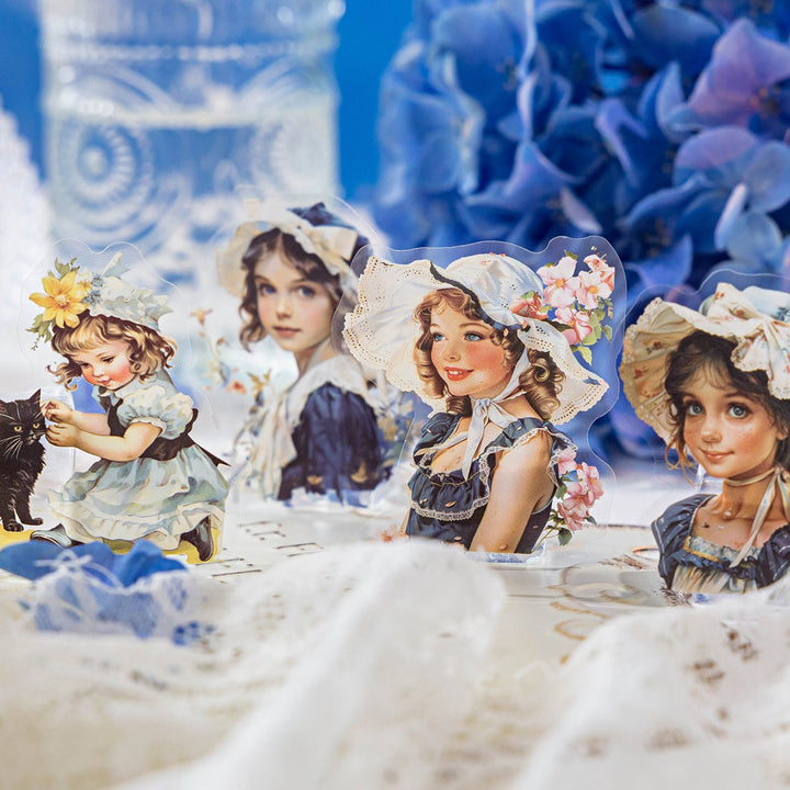 Pure Age PET Stickers Sweet Characters American Style Collage Supply