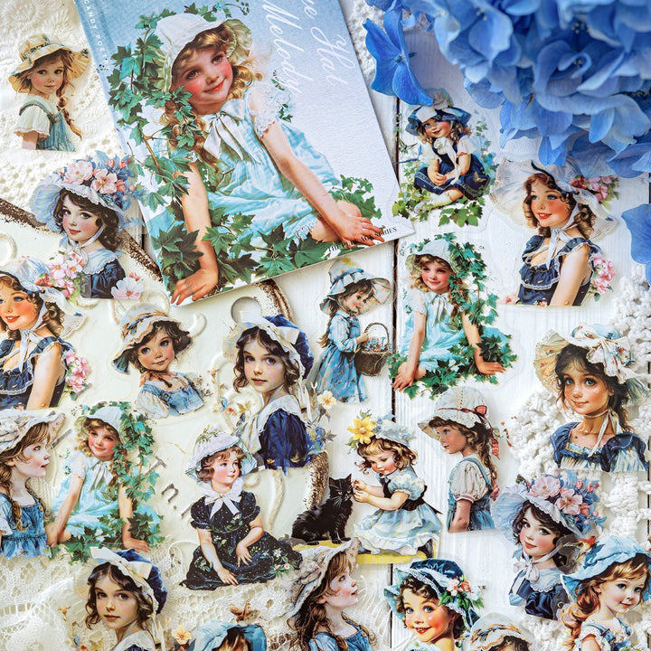 Pure Age PET Stickers Sweet Characters American Style Scrapbook Material