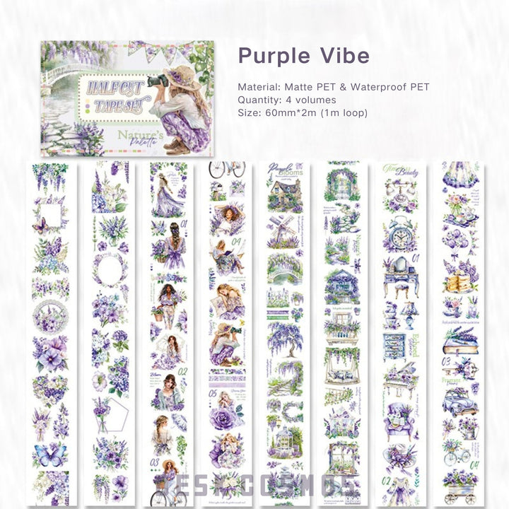 Purple Vibe PET Tape Creative Journal Essentials