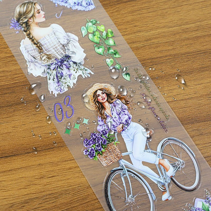 Purple Vibe PET Tape Cut Box Ideal for Planners