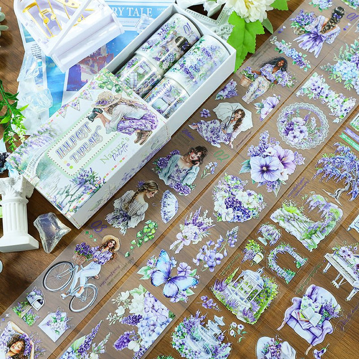 Purple Vibe PET Tape Versatile Decorative Stickers