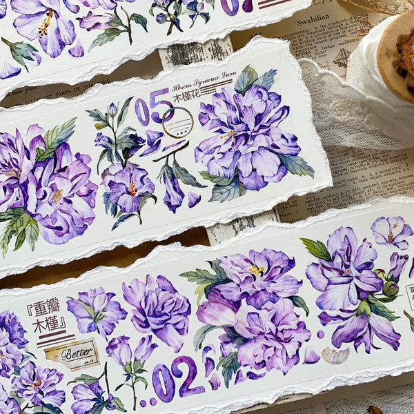 Purple Vintage Flower Tapes Creative Series Vintage Floral Tape
