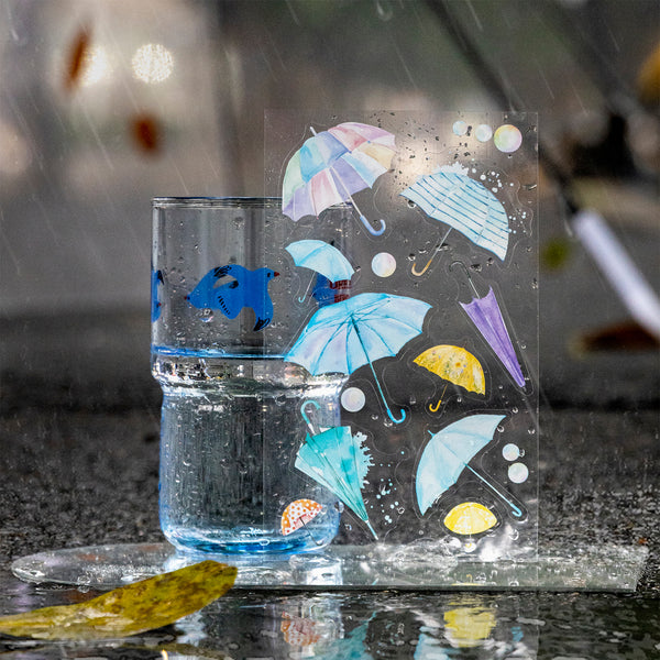 Qing Ning after the rain Decorative Die Cut Stickers for Scrapbooking
