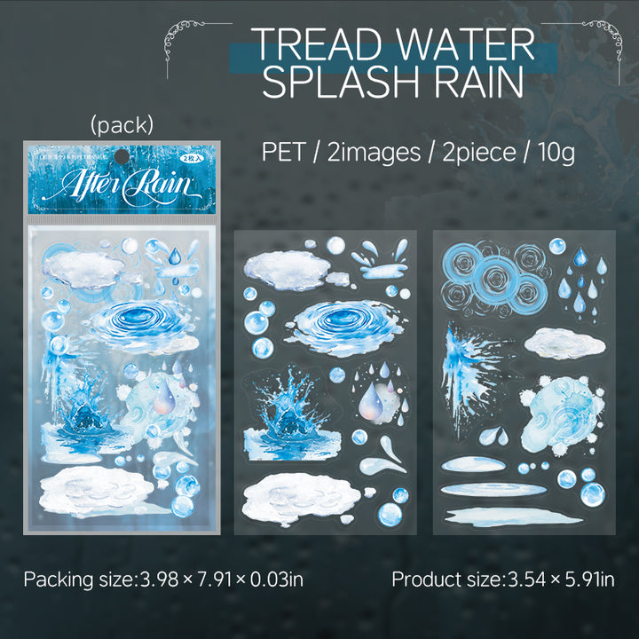 Qing Ning after the rain Stickers for Scrapbooking and Decor Projects