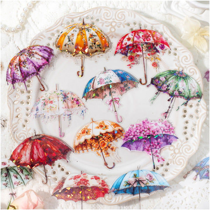 Qisi Rainy Season Stickers Fashion Characters Decorative Use