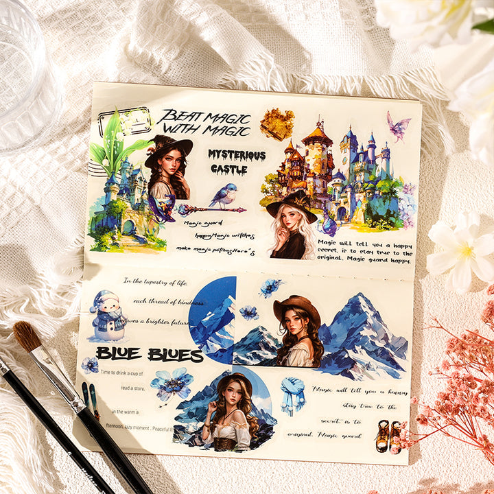Quiet Courtyard Retro PET Paper Suitable for Planners