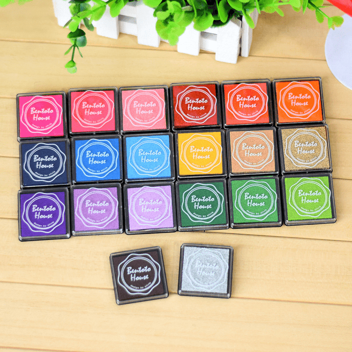 Rainbow Ink Pad Candy Cube Set sweet pastel ink colors