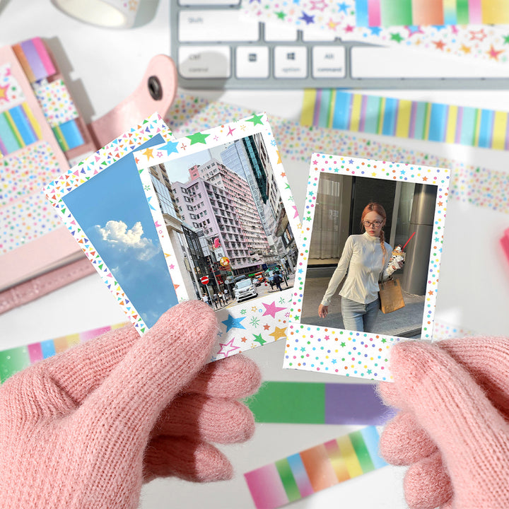 Rainbow Wishes Tape for Artistic Notebook Decoration