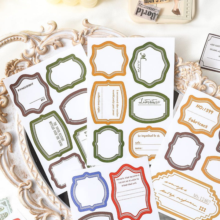 Random Mood Ticket Frame Stickers Beautiful Journal Accessories