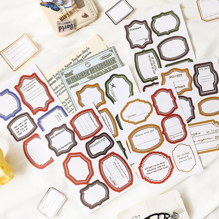 Random Mood Ticket Frame Stickers Easy Application Craft Supplies