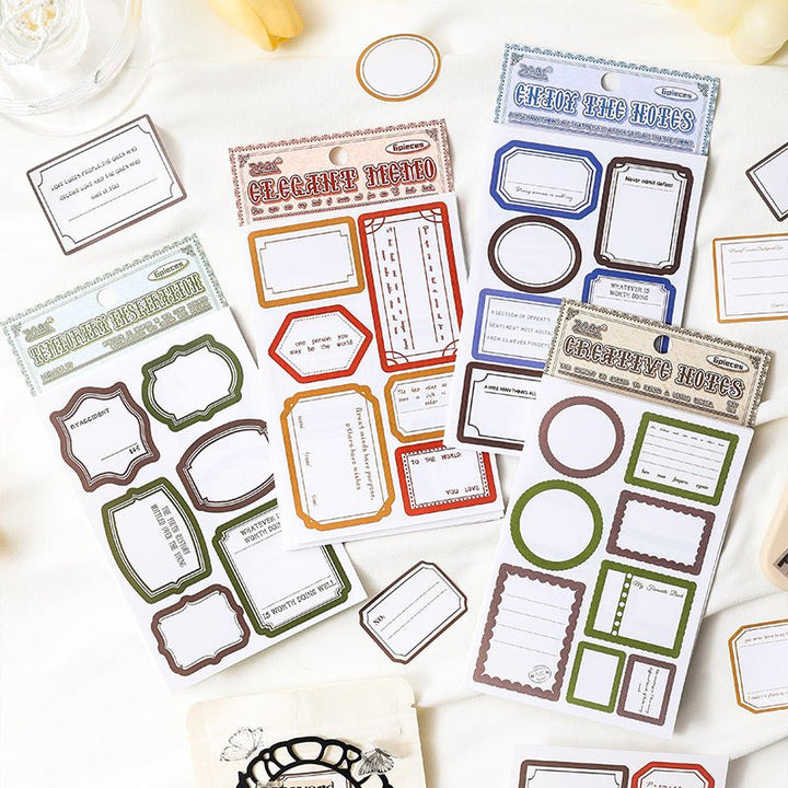 Random Mood Ticket Frame Stickers Soft Texture Material