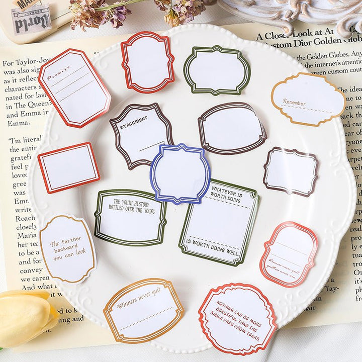 Random Mood Ticket Frame Stickers Vibrant Colorful Designs