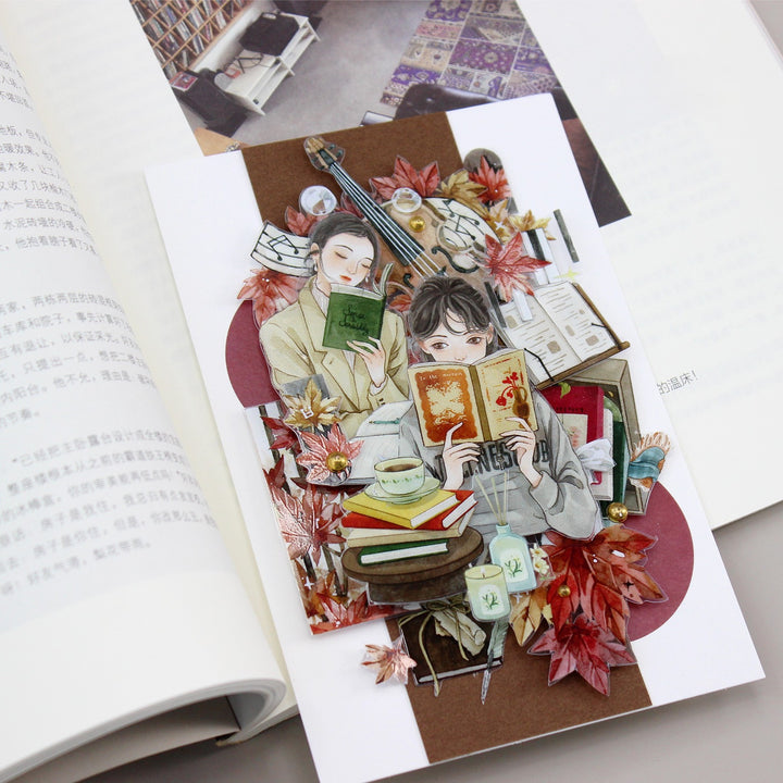 Reading Moment PET Tape Daily Life Suitable for Scrapbooking