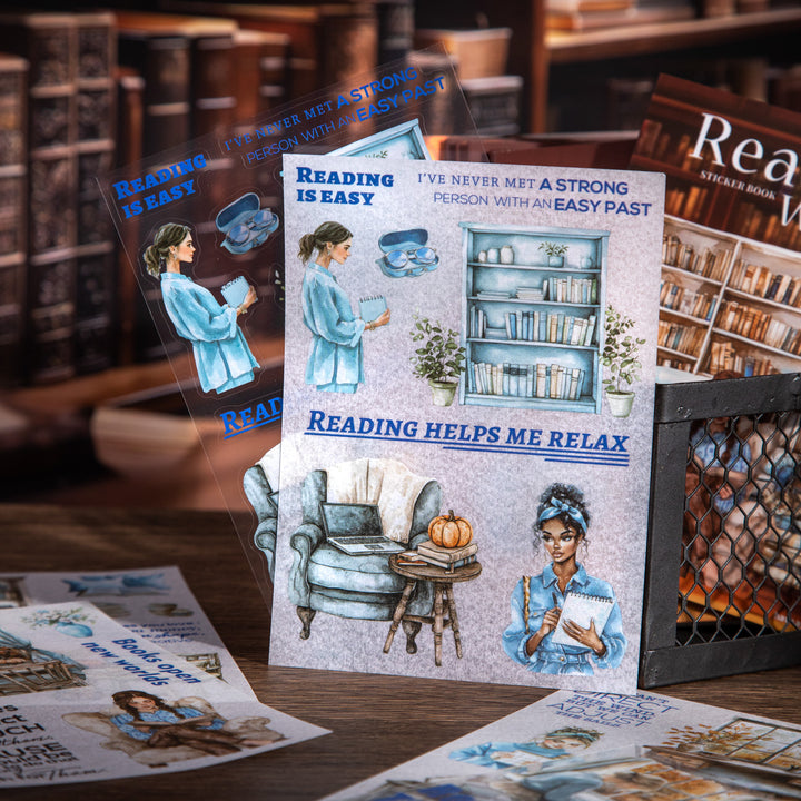 Reading Weekly Journal Stickers For Creative Scrapbooking