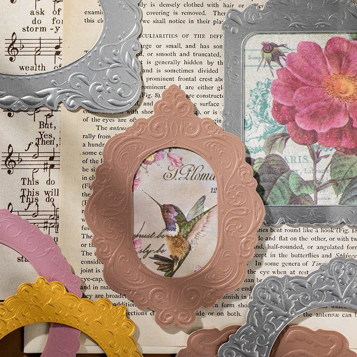 Relief Photo Frame Craft Paper Aesthetic Scrapbook Supply