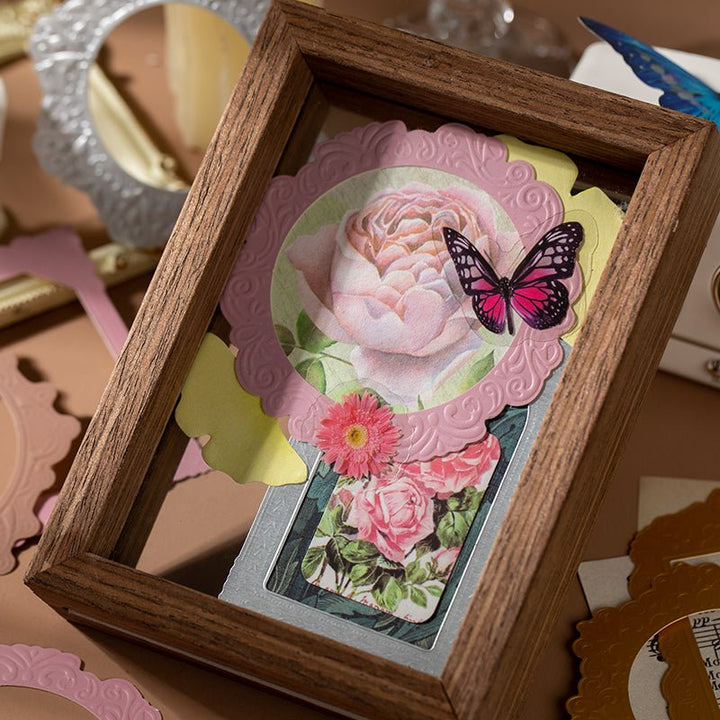 Relief Photo Frame Material for Vintage Scrapbook Projects