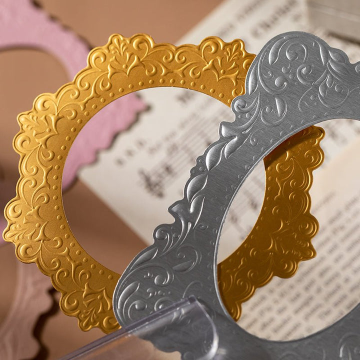 Relief Photo Frame Retro Border Craft for Notebook Collage