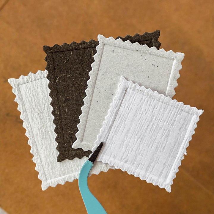 Relief Stickers Paper Stamp Series Textured Paper Material