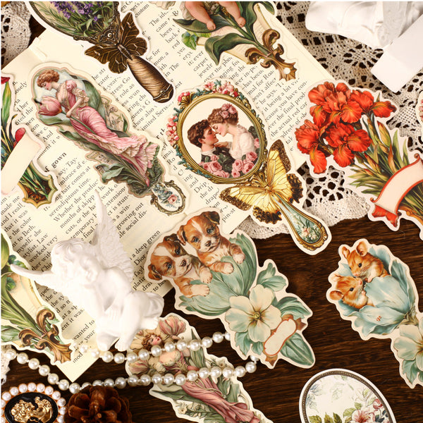 Retro Bookmarks Vidor Series Flower and Plant Motif