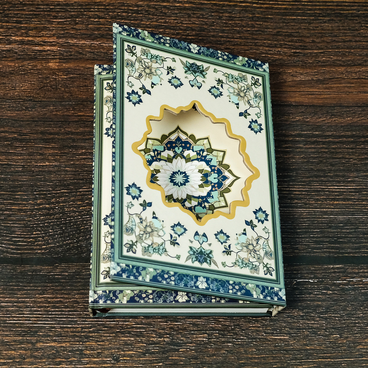 Retro Floral Ethnic Style Journal with Hollow Design