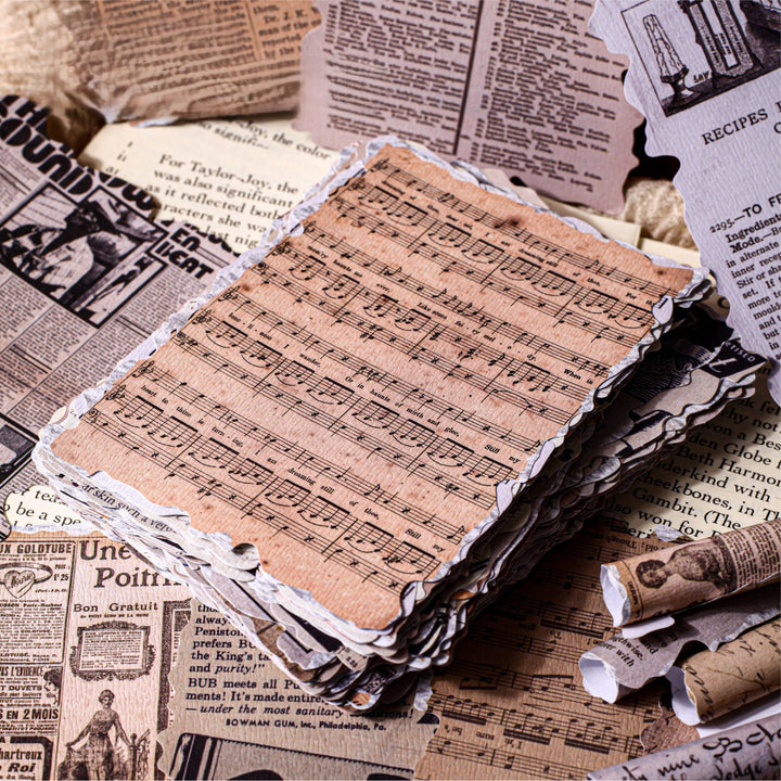 Retro Paper memory series material paper ephemera background kit