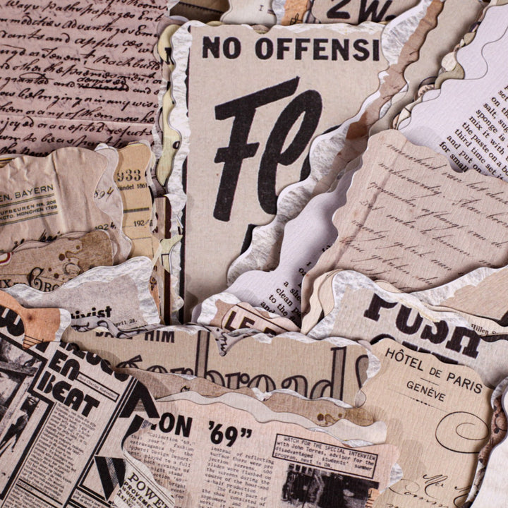 Retro Paper memory series material paper vintage note collage base