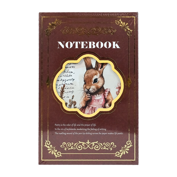 Retro Rabbit Series Gold Foil Hollow Planner Easter Theme Perfect for DIY