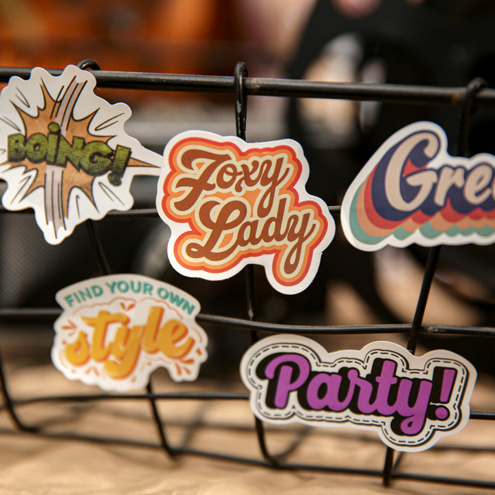 Retro Special Series Sticker Pack PVC Stickers Retro Design Vintage Quotes