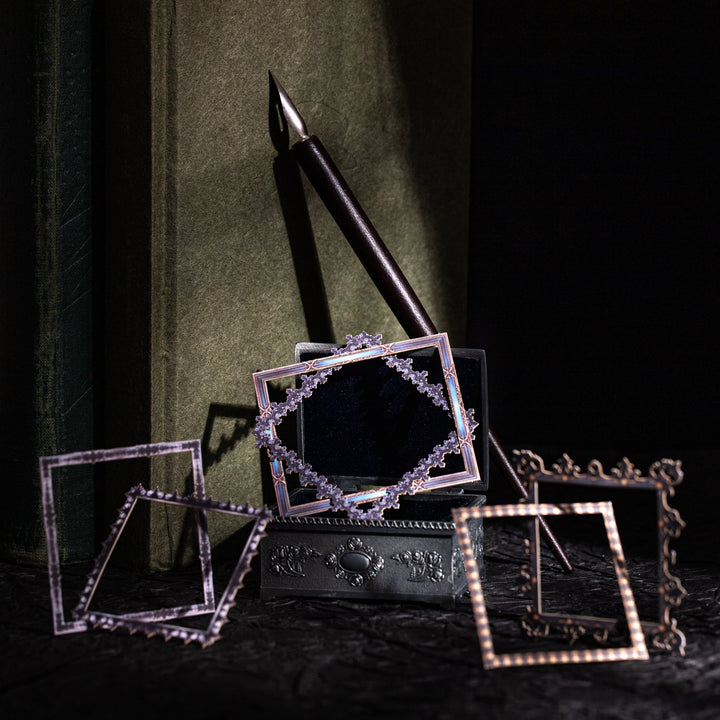 Retro Stickers Medieval Chapters Lace Style Scrapbook Supplies