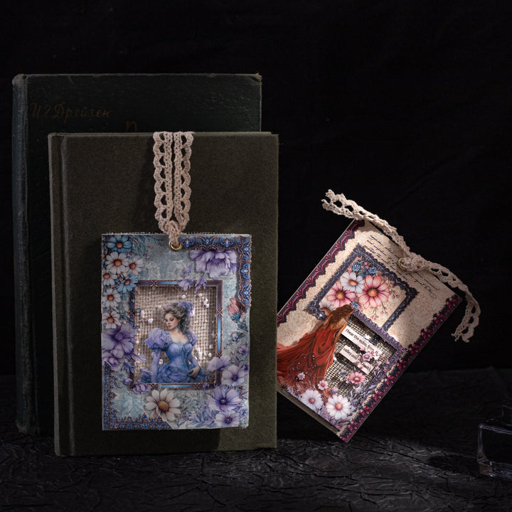 Retro Stickers Medieval Chapters Lace Style Vintage Gothic Decor