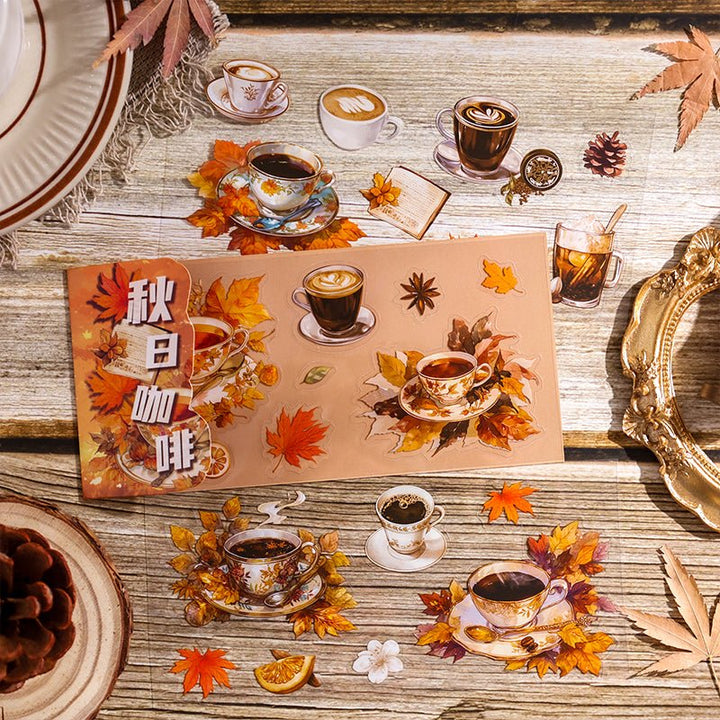 Retro Stickers Time Notes Nostalgia Journaling Set