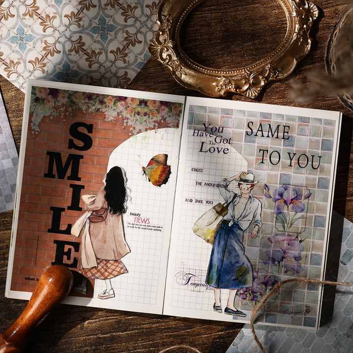 Retro Wall Texture Background Paper Vintage Style Ideal for Journal