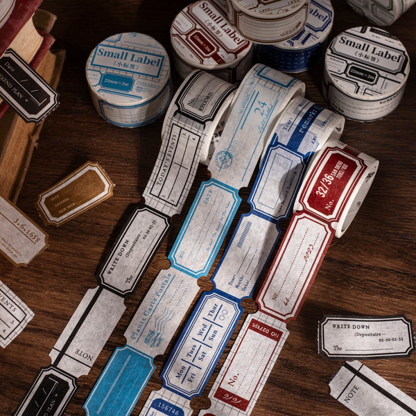 Retro Washi Tape Small Label vintage scrapbook tape