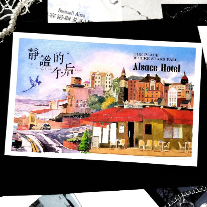 Roaming Town PET Tapes Vintage Architecture Perfect for Journal Art