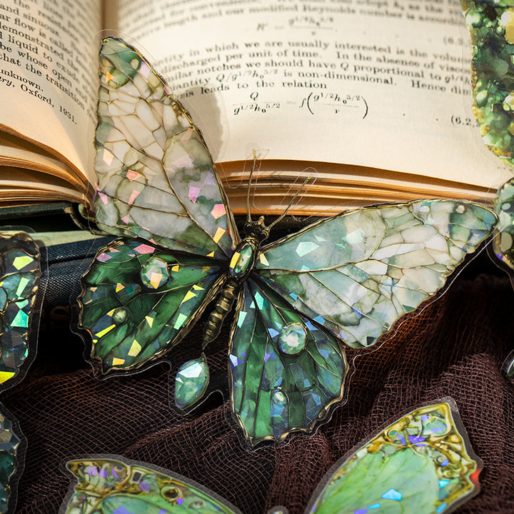Romance Butterflies Amethyst Wings Colorful Light Effect