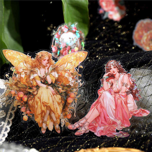Romance Elven Kingdom Floral Stickers for DIY Scrapbook Pages